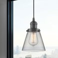 thumbnail image 6 of Innovations Lighting 201C-BAB-G61 Small Cone 6" Wide Mini Pendant - MultiColor, 6 of 7