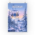 thumbnail image 2 of Bozeman, Montana, Chill on the Uphill, Ski Lift (12x18 Wall Art Poster, Room Decor), 2 of 3