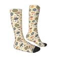 thumbnail image 3 of Picia Women Crew Soft Moisture-wicking Socks Barbecue And Grill Pattern Design Cotton Socks, One Size fit All, 3 of 9