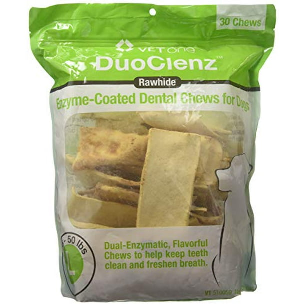 VetOne DuoClenz Enzyme Coated Dog Dental Chews for Large Dogs