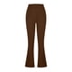 thumbnail image 5 of Karight Women's Fashion Casual Temperament Solid Color Knitted Pull Slim Flare Trousers, 5 of 6