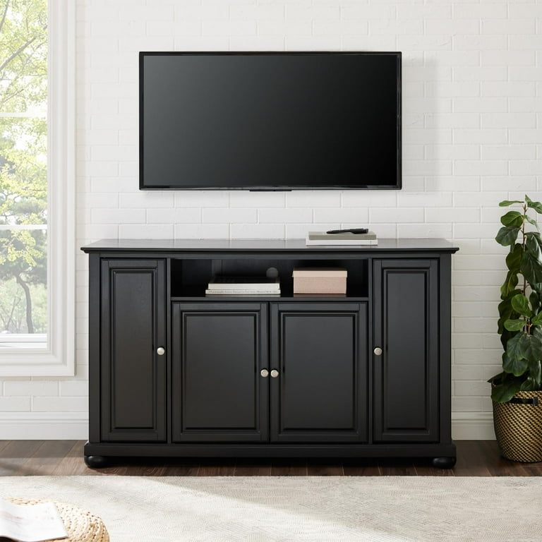 Crosley furniture black tv cheap stand