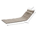 thumbnail image 3 of Triple Tree Khaki 2-Piece Outdoor Chaise Lounge Cushions with Adjustable Straps, Non-Slip, 3 of 7