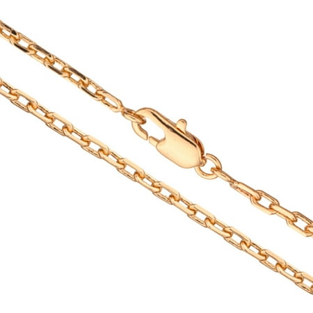 24Inch Necklace Diamond Cut Cable Chain With Lobster Claw Clasp/pack (3-pack Value Bundle), SAVE $2