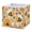 Cute Cartoon Bees, variant on Fabric Storage Bins Foldable Cube For Home Organization Baskets Leopard Print with Sunflowers
