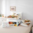 thumbnail image 4 of Erosebridal Hummingbird Bedding Sets Queen Size, Orange Floral Comforter Sets with Sheets, Butterfly Decor, Kids Teens, 4 of 5