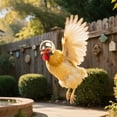 thumbnail image 4 of 1 unidad de artículos para mascotas: divertido casco de gallina para pájaros, 4 of 5