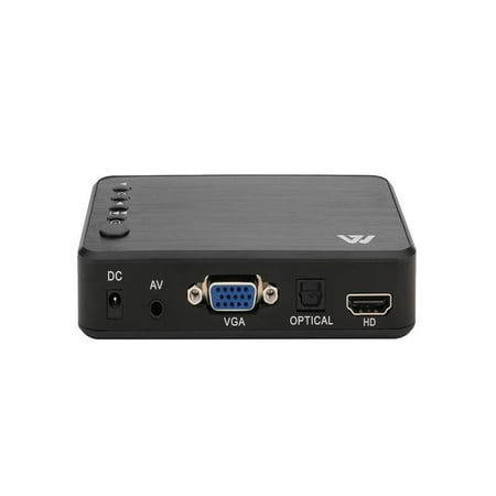 OkrayDirect Mini Full 1080P HD Multi Media Player TV BOX 3 Outputs HDMI/VGA/AV USB & SD