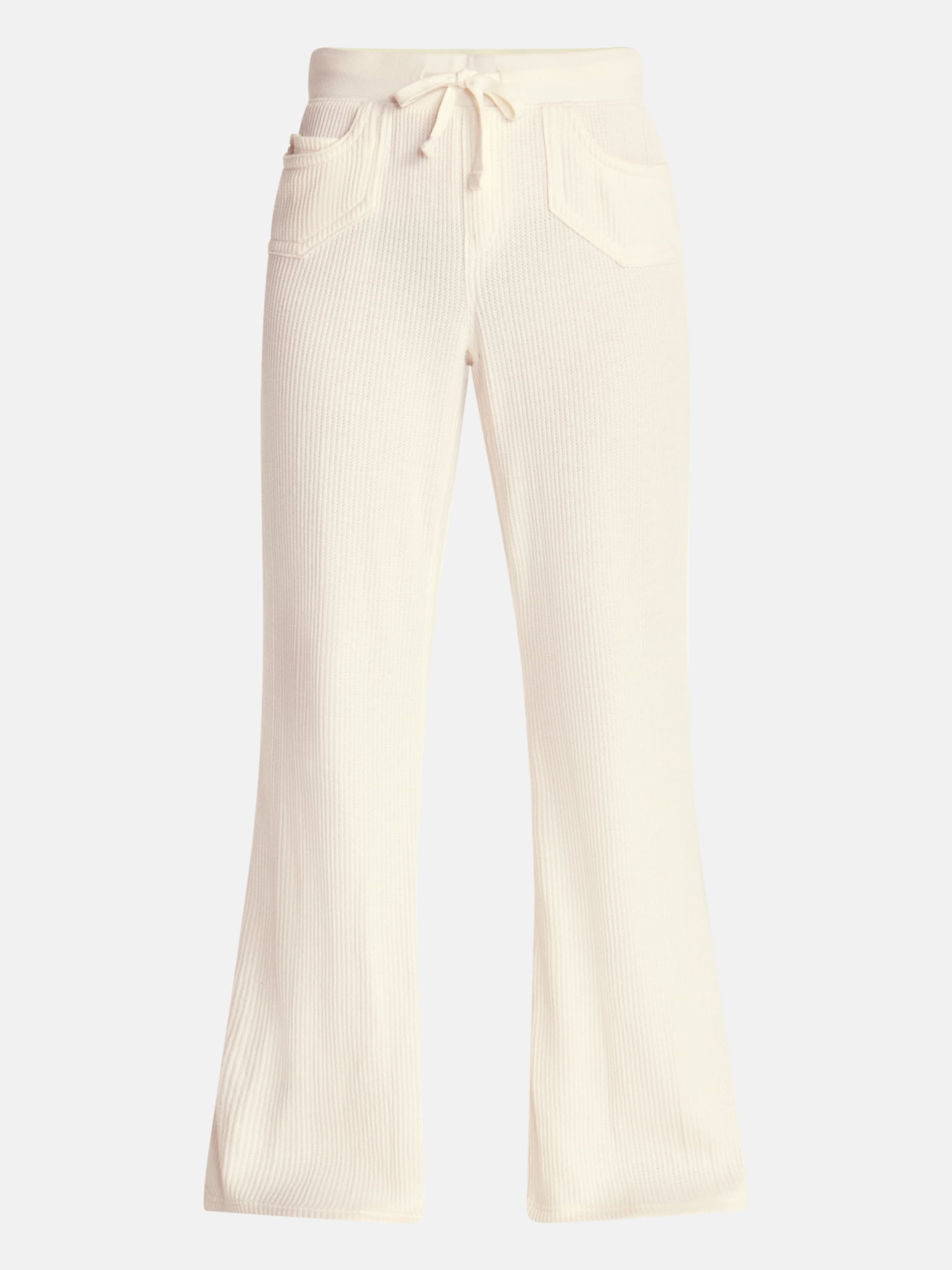 No Boundaries Waffle Knit Flare Pants, 31.5'' Inseam, Women's XXS-XXL