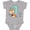 AC-Heather Grey, variant on Im 1 Years Old with Fox Boys or Girls Baby Bodysuit