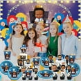 thumbnail image 2 of Boss Baby Africa Boy Birthday Supplies Plates Decorations Decor Backdrop Banner Cake Topper Fans, 2 of 6