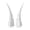 White, variant on Suction Cup Demon Horns – Realistic Motorcycle Scooter Decoration, Quirky Vehicle Accessory
