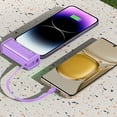 thumbnail image 1 of Sleek And Portable Transparent Capsule Power Bank With Built-in Cable 22W PD Fast Charging Technology And 5000mAh High Capacity, 1 of 8