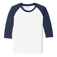 thumbnail image 6 of Yellow Rooster Youth Core Blend Raglan Tee White/ Navy XL, 6 of 7