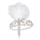 thumbnail image 5 of Diadema Flapper Sunnimix Tocado Plumas Retro Blanco, 5 of 7
