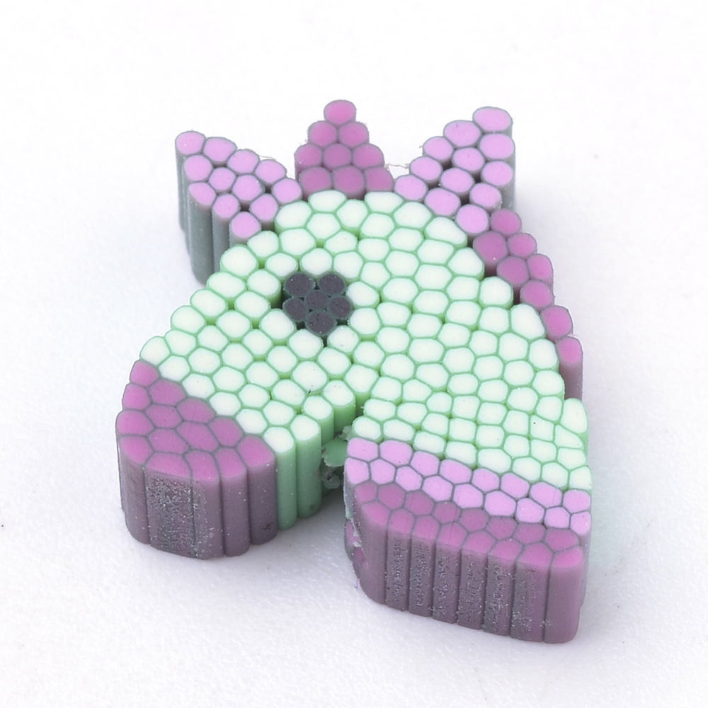 1000 pc Handmade Polymer Clay Beads Horse Mixed color 11~13x11~13x4~5mm Hole: 1mm