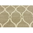 thumbnail image 3 of Unique Loom Trellis Round Geometric Modern Area Rugs, Beige, 3 of 3