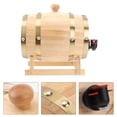 thumbnail image 5 of FRCOLOR beer wood barrel Practical Synthetic Material bucket for Storage Use Multi Color HandMade Home Decor 1pc,7.87"X6.3"X6.3", 5 of 5