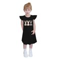 thumbnail image 5 of GaThRRgYP Girls Dresses,Toddler Girls Dress Summer Ruffle Sleeve Sundress Outfit for Kids 4-14T Black 7 Years, 5 of 7