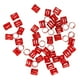 thumbnail image 1 of Perlas de trenzar el cabello Sunnimix Dreadlock Cuff 50 Piezas 8mm rojo, 1 of 8