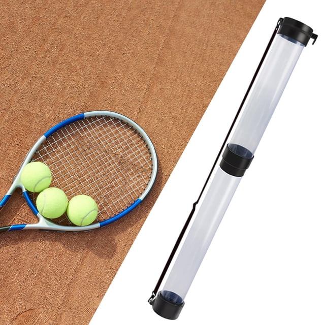 Recogedor de pelotas de tenis Tubo de recogida de Pickleball Recolector transparente retráctil Herramienta de recogida de pelotas de tenis Tubo de