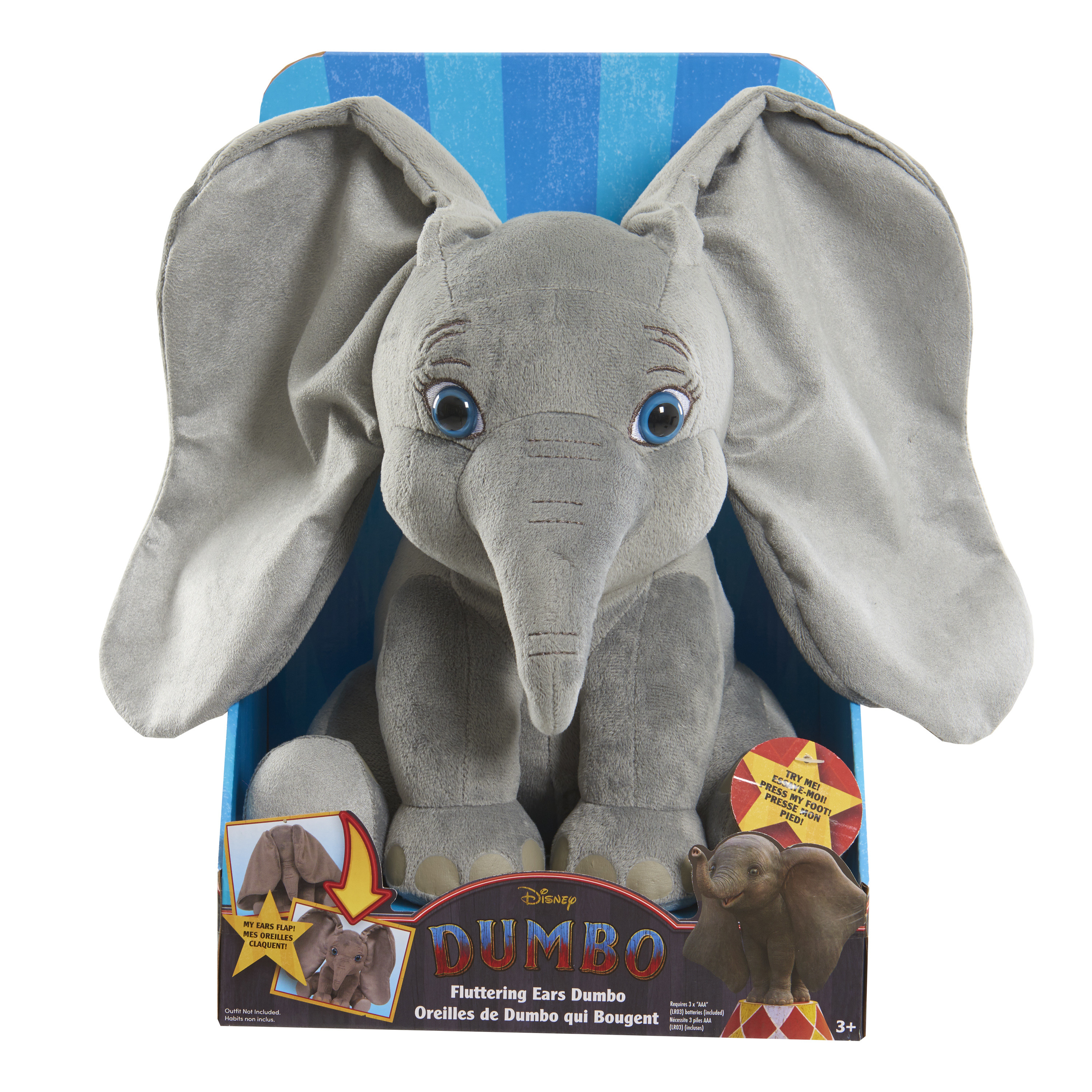 Disney's Dumbo Fluttering Ears, Dumbo, Officially Licensed Kids Toys for Ages 3 Up, Gifts and Presents - image 4 of 4