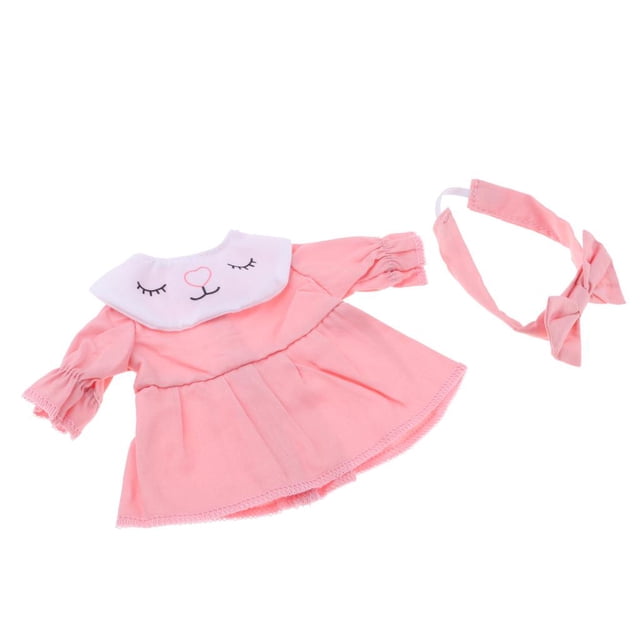 Dulce con Cinta de Cabello Accesorios de Femenina para Muñeca de 25 cm Yotijar Doll Knit Skirt