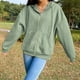 thumbnail image 3 of Chaqueta con capucha para mujer Moda Ligera Streetwear Chica de gran tamaño Verde 2xl Zulema Chaqueta con capucha para mujer, 3 of 7