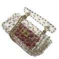 thumbnail image 4 of Pre-Owned Valentino Garavani Rockstud Chain Bag Spike Shoulder Clear 0371 (Good), 4 of 10