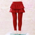 thumbnail image 5 of Overfox Kids Baby Little Girls Footless Leggings with Ruffle Tutu Skirt Pants 2-12Years, 5 of 9