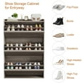 thumbnail image 5 of COZONY Shoe Cabinet with 3 Flip Drawers, Wooden Hidden Shoe Organizer for Entryway, 5 of 7