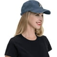 thumbnail image 4 of Bernedoodle Funny Hat Adjustable Denim Baseball Cap Black Dad Hat Men Women, 4 of 6
