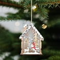 thumbnail image 1 of Puntoco Manualidades navideñas de madera Casas de madera Cabañas Iluminación Decoraciones Árboles de Navidad Decoraciones para ventanas Herramientas para crear fiestas cálidas y románticas, 1 of 6