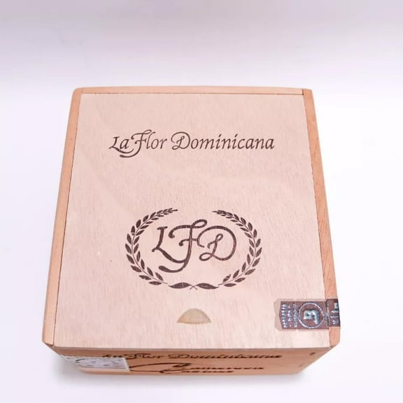 LFD Cameroon Cabinet No. 5 Wood Cigar Box 5.5" x 5.25" x 3.5"