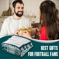 thumbnail image 3 of Football Throw Blanket for Team Fans Lovers, Green Football Gifts for Men Women, Team Colors Throw for Sofa Couch Bed Living Room 80"x60", 3 of 6
