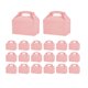 thumbnail image 5 of 20 piezas de cajas de pasteles de papel, portador de magdalenas, magdalenas, caja de postre, cajas de para graduación, bodas al aire libre, Rosa, 5 of 8