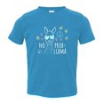 thumbnail image 1 of No Prob-Llama Funny Llama Pun Shirt Toddler T-Shirt 3T Turquoise, 1 of 1