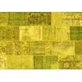 thumbnail image 1 of Ahgly Company Indoor Rectangle Patchwork Yellow Transitional Area Rugs, 7' x 10', 1 of 4