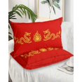 thumbnail image 2 of Red Yellow Dragon Pillow Covers Queen Size 2 Pack, Happy New Year Soft Bed Throw Pillowcases Breathable Cooling Long Lumbar Body Pillow Sham Cover for Bed Sofa 20''x30'', 2 of 7
