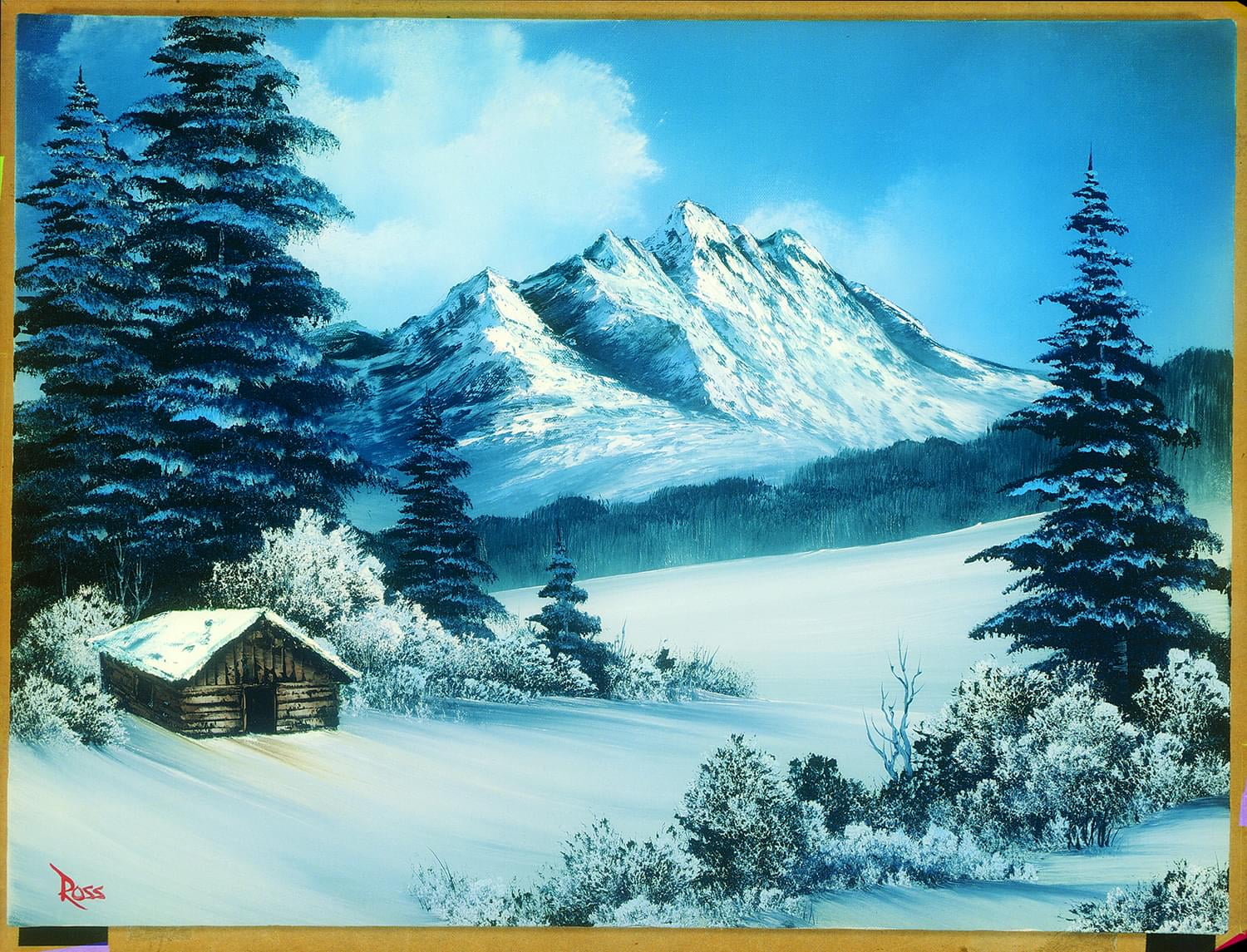 Jigsaw Puzzle Bob Ross Joy of Painting Mighty Mountain Lake 300 Pcs Cardinal for sale online 