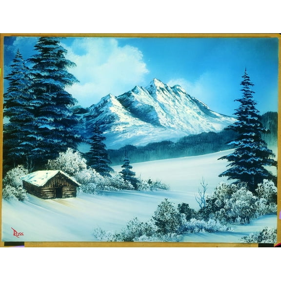 Bob Ross A Perfect Winter Day Nature Puzzle | 1000 Piece Jigsaw Puzzle