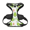 thumbnail image 4 of Kdxio Kawaii Avocado Print No Pull Dog Harness Adjustable Reflective Oxford Easy Control Medium Large Dog Harness for Training and Everyday-Small, 4 of 8