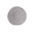 thumbnail image 2 of ColourTree Round Braided Placemats Set of 4 Washable 15 inch Black & Beige Round Table Mats Woven Place Mats for Dining Table, 2 of 4