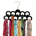 thumbnail image 2 of Home Basics FH45008 Velvet Scarf Hanger with Hook - Pack of 3, 2 of 5