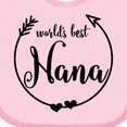 thumbnail image 4 of Inktastic World's Best Nana Girls Baby Bib, 4 of 4