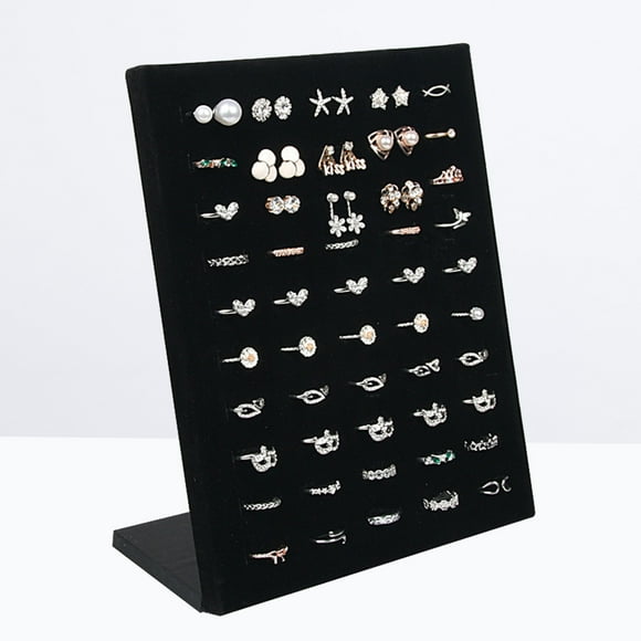 Greenadscape 1Set Display Rack Display Board Modern Flocking Dust Free Secure Storage for Living Room