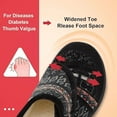 thumbnail image 6 of Barerun Men Diabetic Slippers Rubber Sole Adjustable Wide Indoor Outdoor House Shoes, 6 of 7