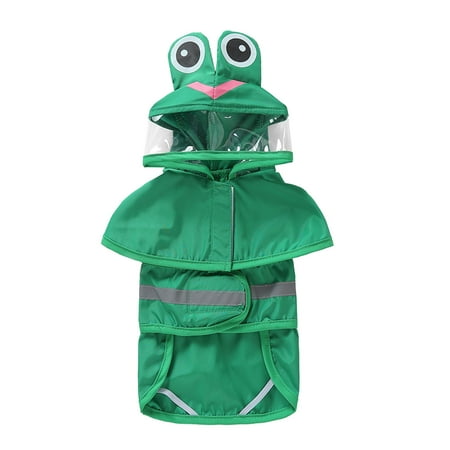 

Nosework Dog Accessories Accessories for Dog Puppies Accessories for Dog Trailers Dog Raincoat Water Proof Adjustable Lightweight Rain Coat With Clear Poncho Hood Reflective Strip Portable Dog Rain