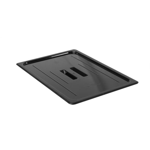 Excellante Full size solid cover for polycarbonate food pan, black, NSF certified, comes in each