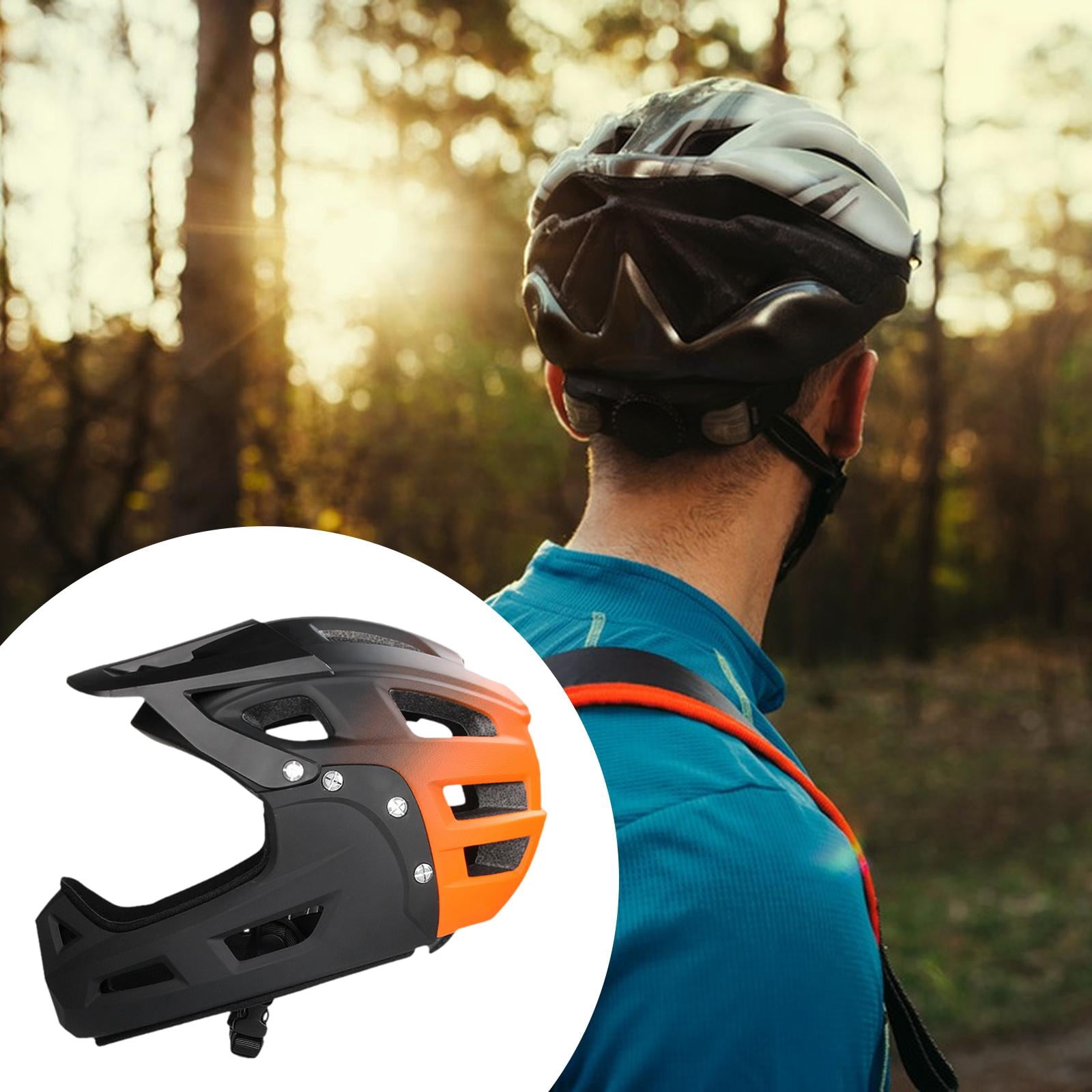 harayaa Adult Bike Helmet Lightweight Cycling Helmet Outdoor Sports Commuting Skateboard black orange